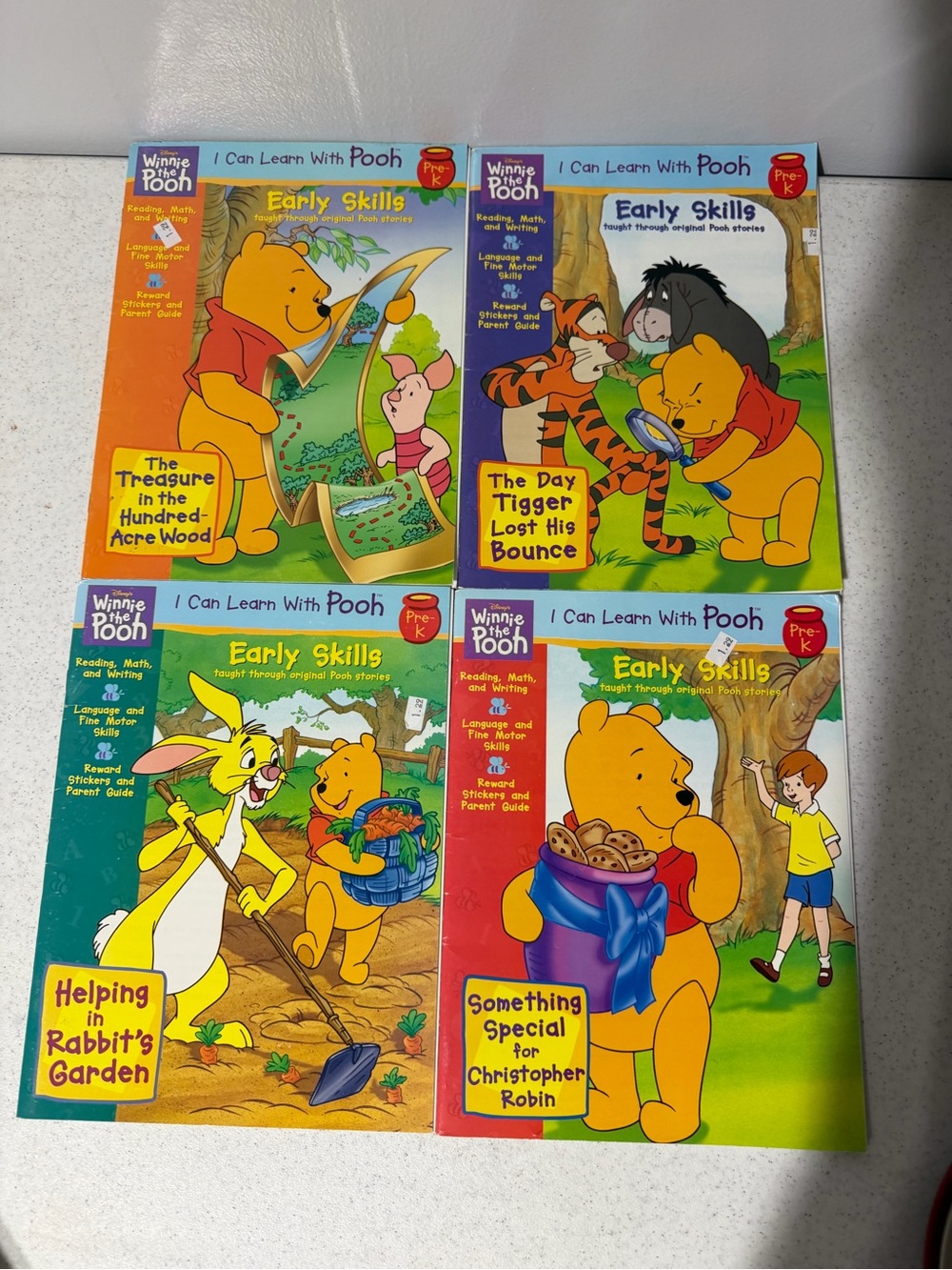 NEW Vintage Winnie The Pooh I Can Learn With Pooh Early Skills Workbooks